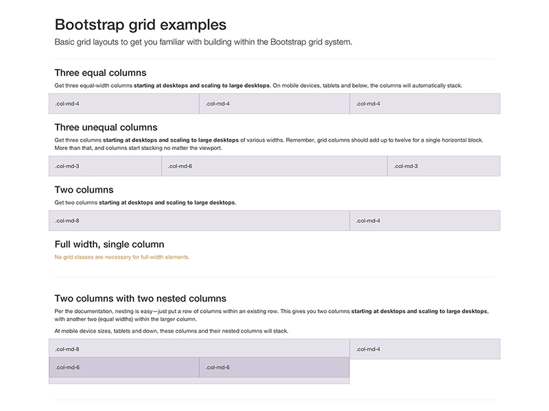 Сетка Bootstrap