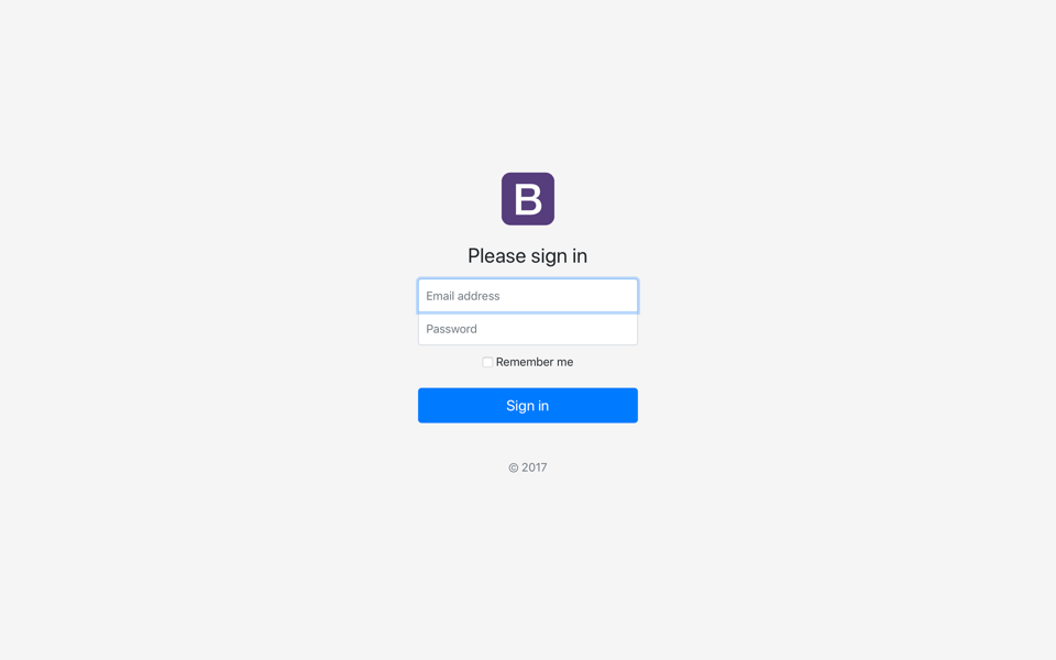 Страница входа | Sign-in screenshot
